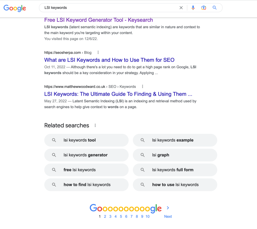 how to use lsi keywords